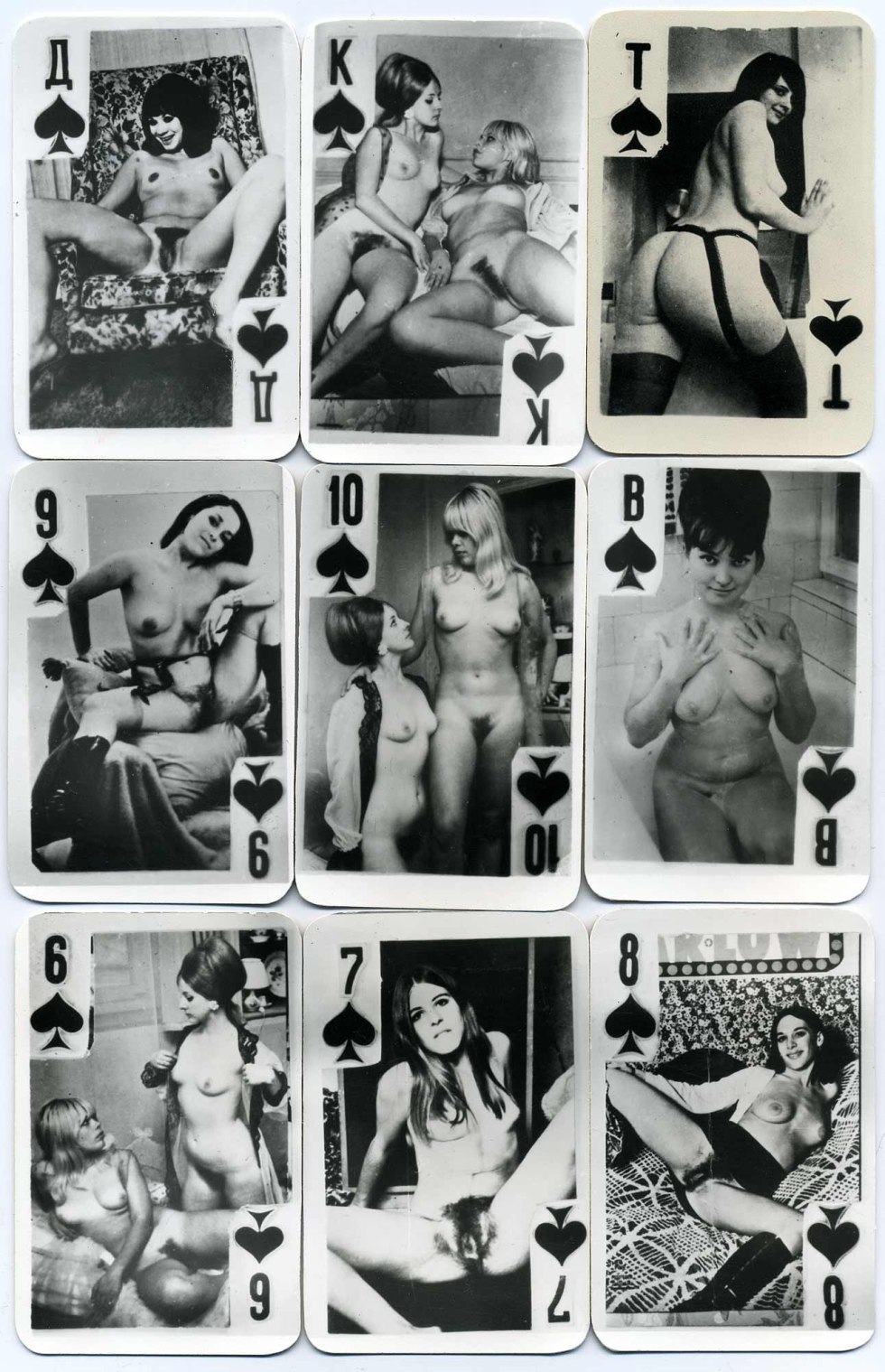 Old erotic playing cards