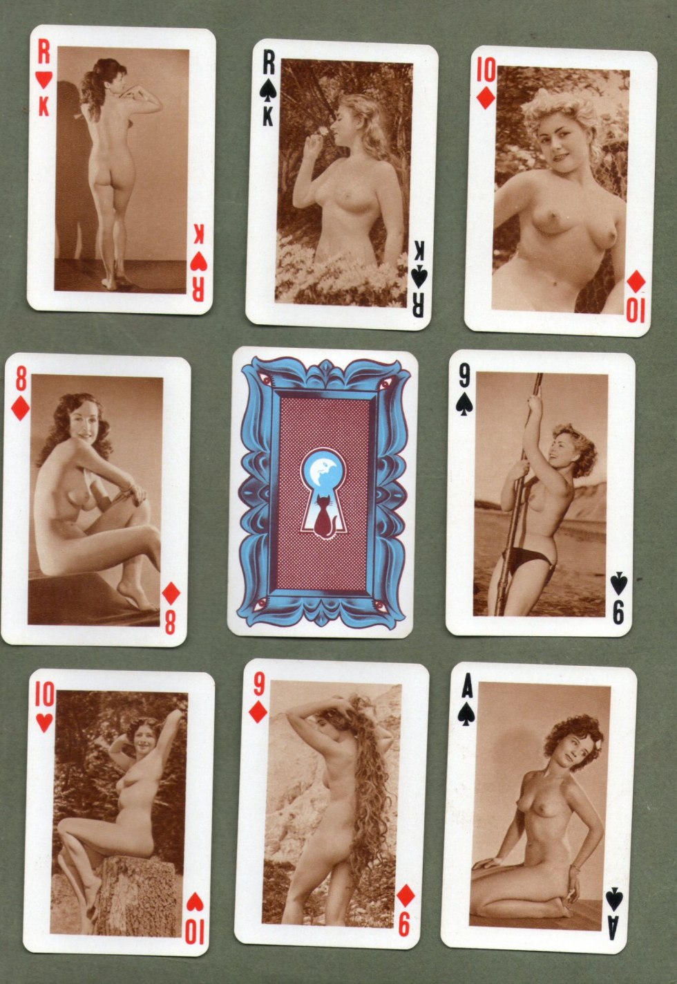 Erotic cards blackly white