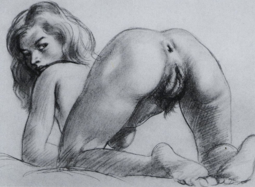 Erotic sketches with a pencil