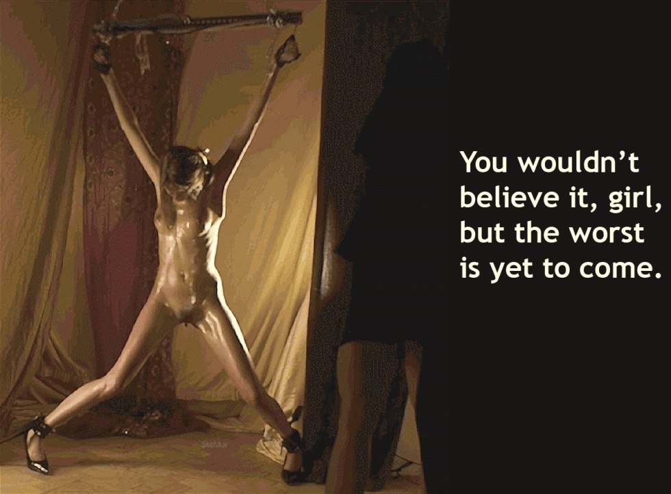 Proceeding the girls with a whip BDSM