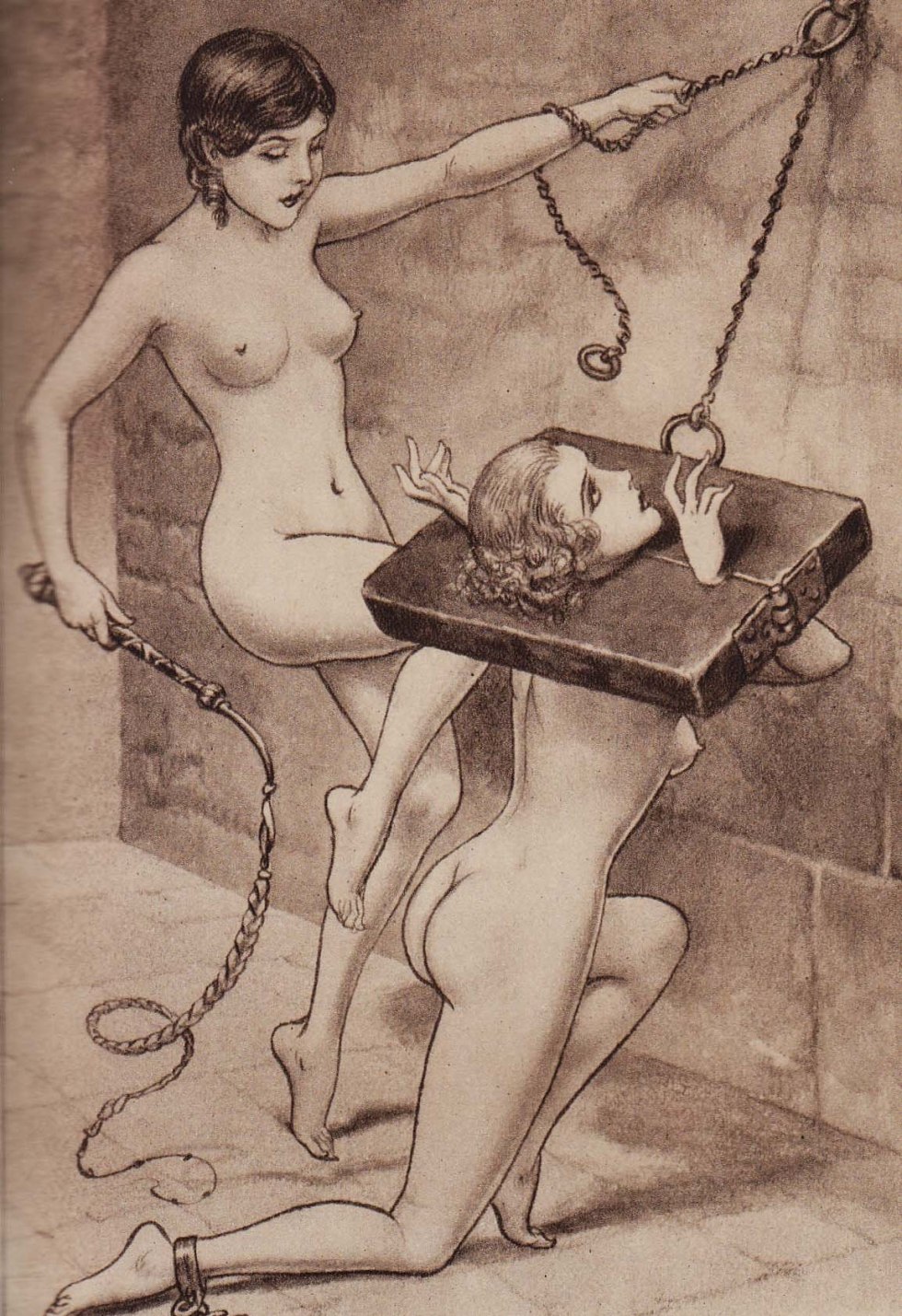 Ancient illustrations of BDSM