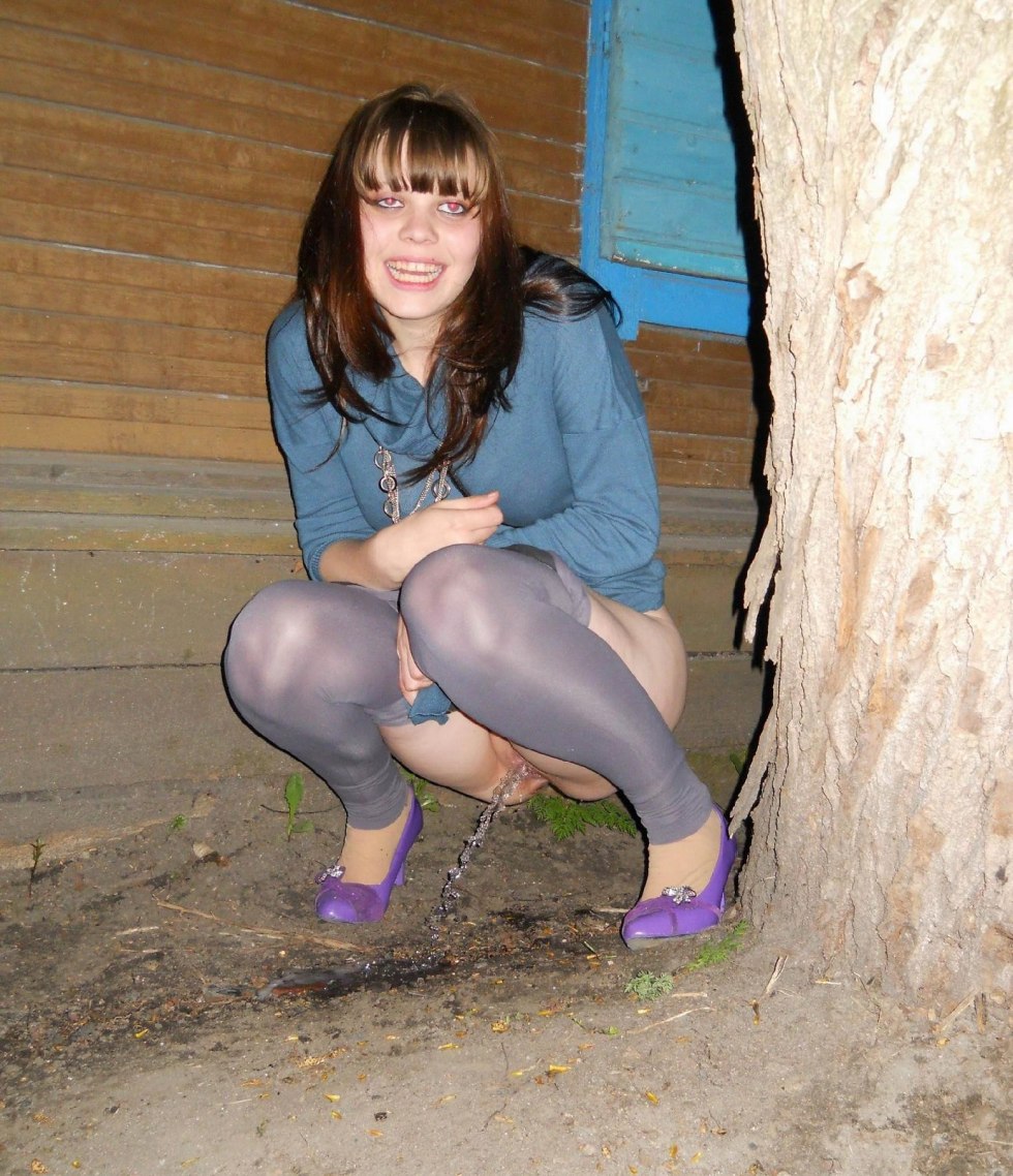 The woman pierced on the street