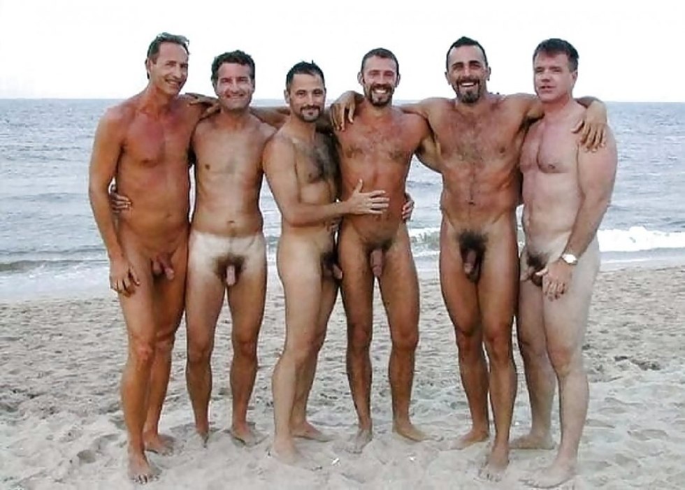 Naked Russian guys on the beach