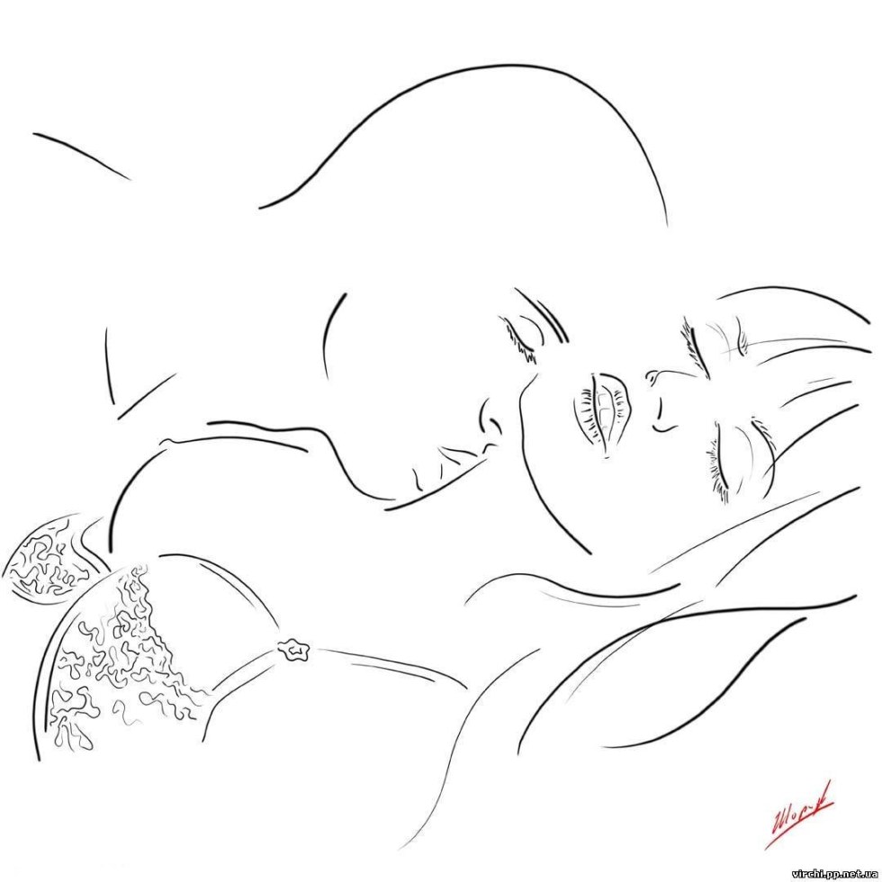 Drawings with a pencil love