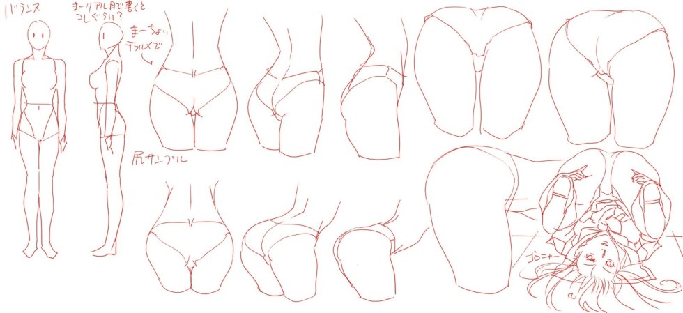 Anatomy of body anime