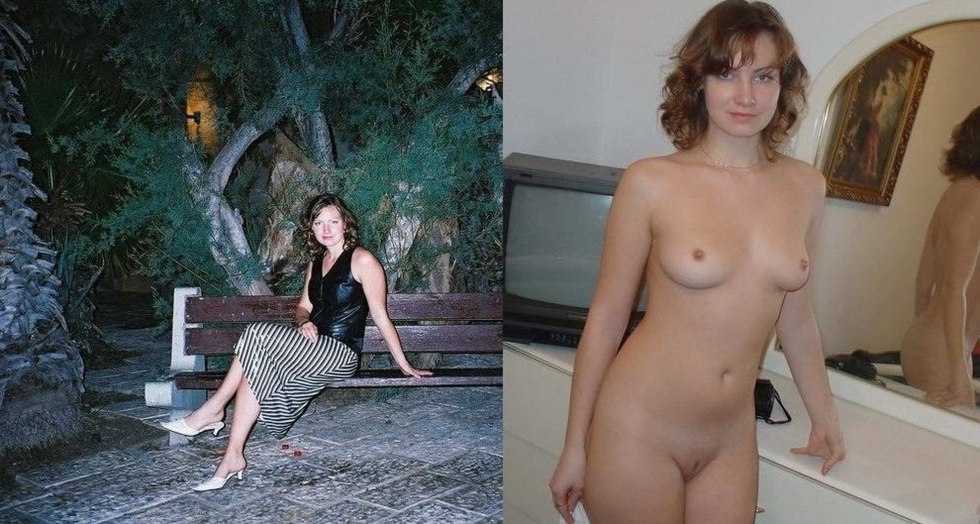 The woman undresses private