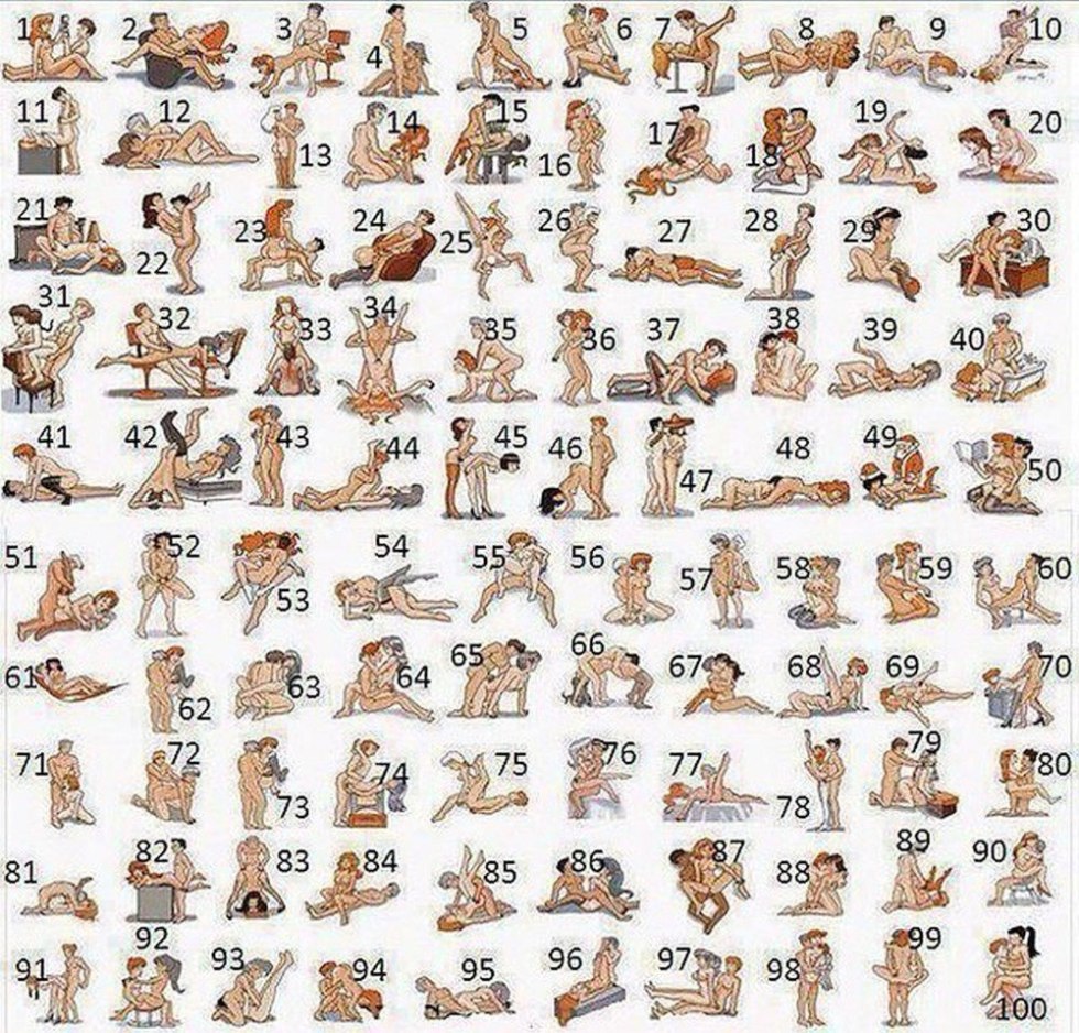 Erotic poses by numbers