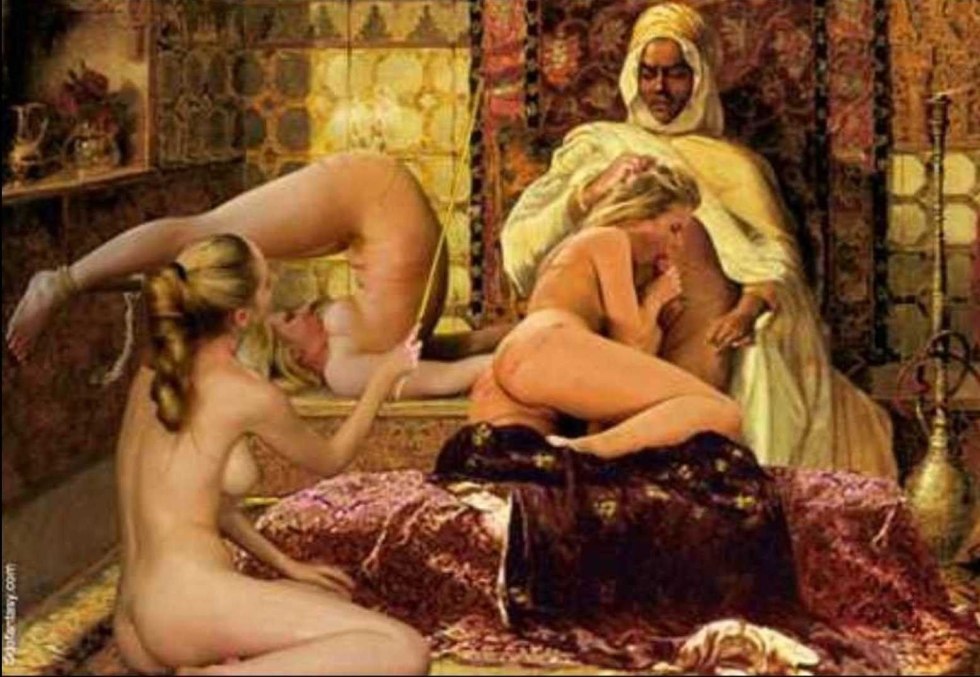 Pornographic painting harem