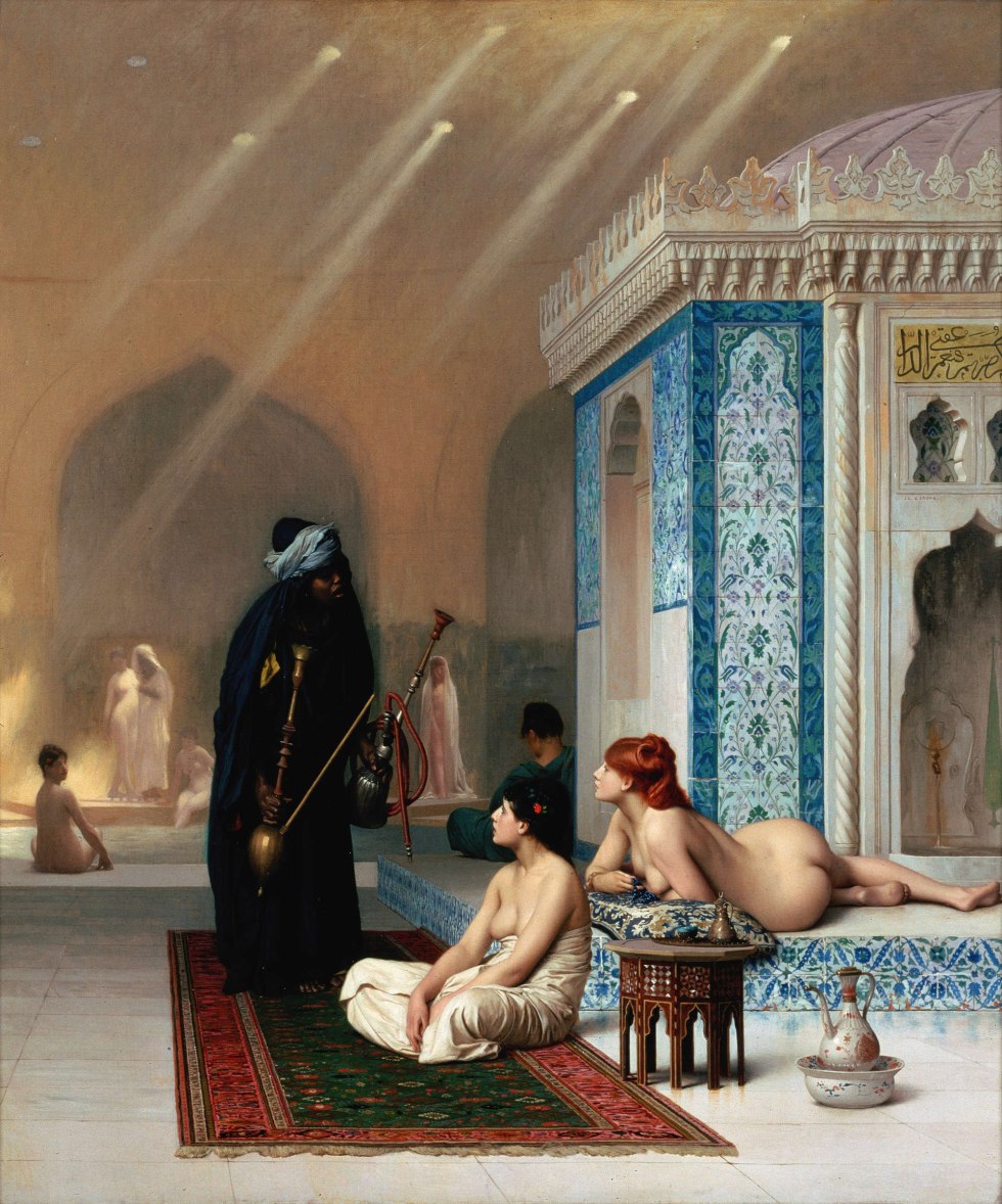 Jean Leon Jerome Basin in the harem of 1876
