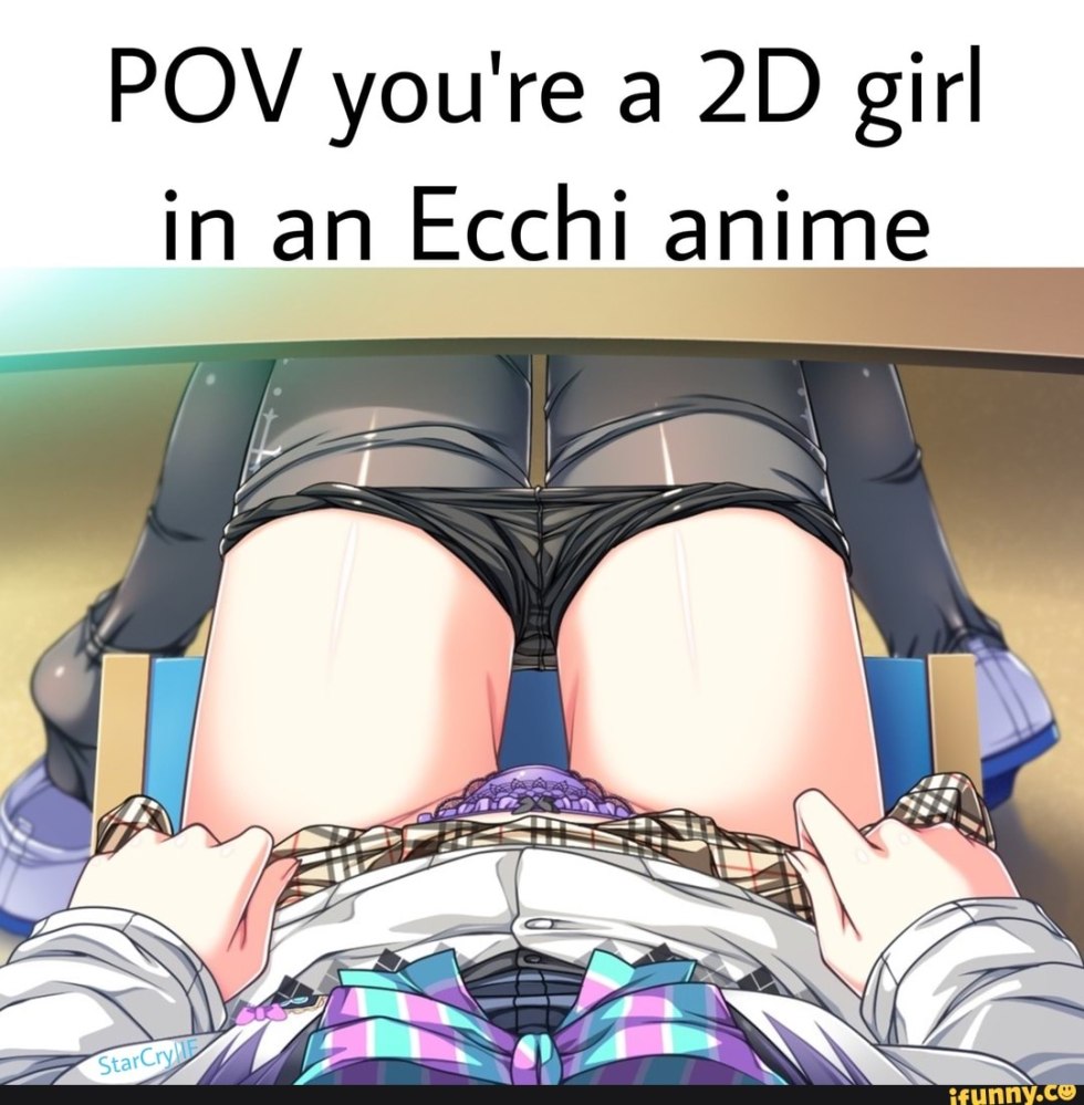 Anime panties under the skirt