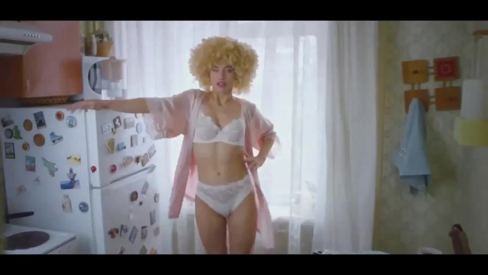 Anastasia Talyzina in underwear