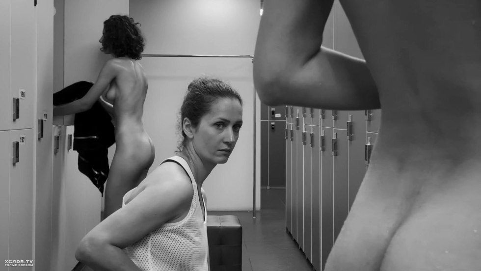 Guys undress in the locker room