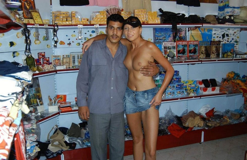 Wife undressed in Egypt