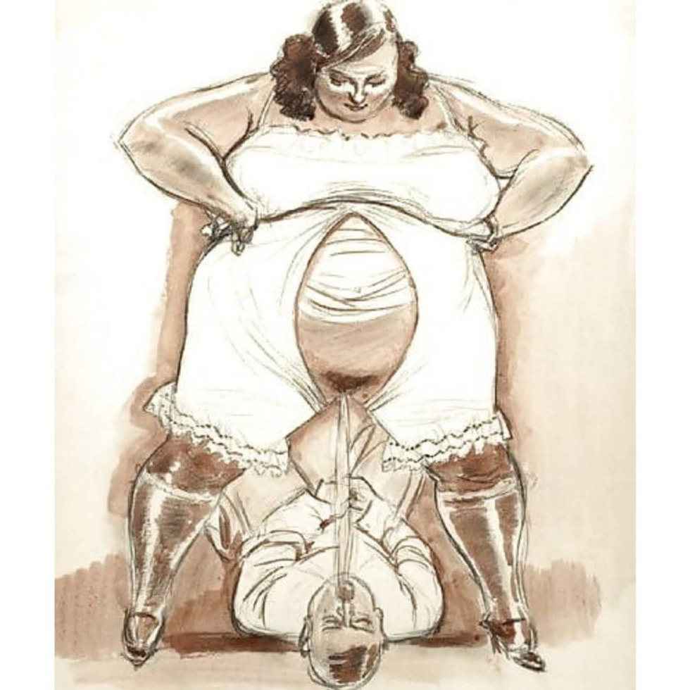Femdom bbw drawings