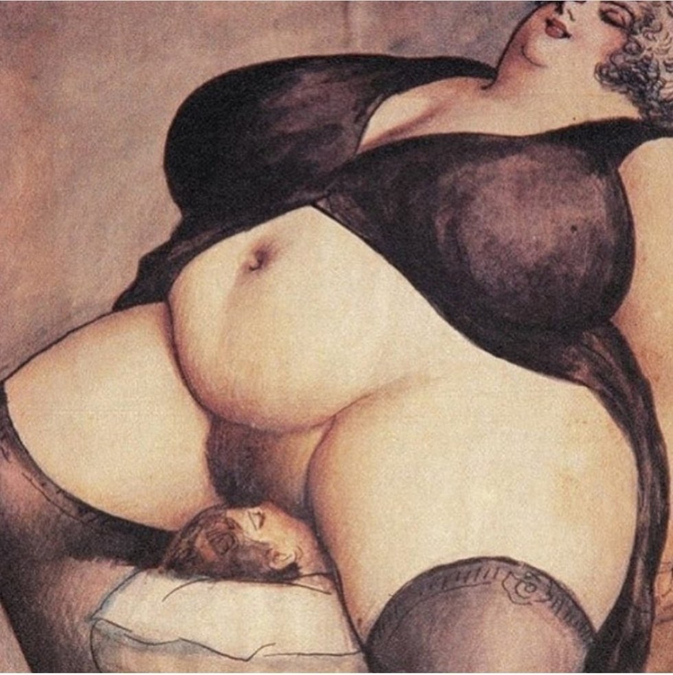 Erotic paintings with bbw