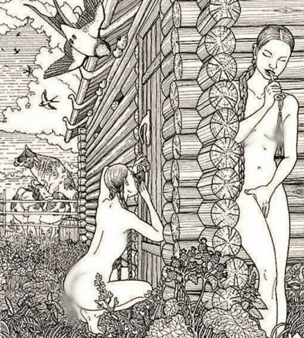 Erotic drawings are ancient Slavic