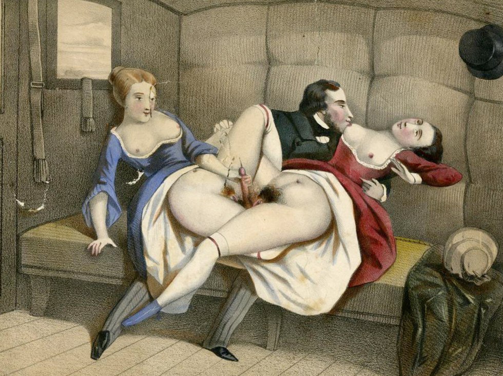 Pornographic painting of the 18th century