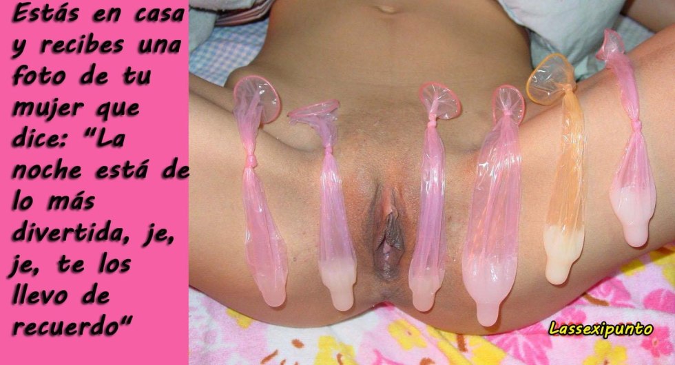 Used condoms on boobs