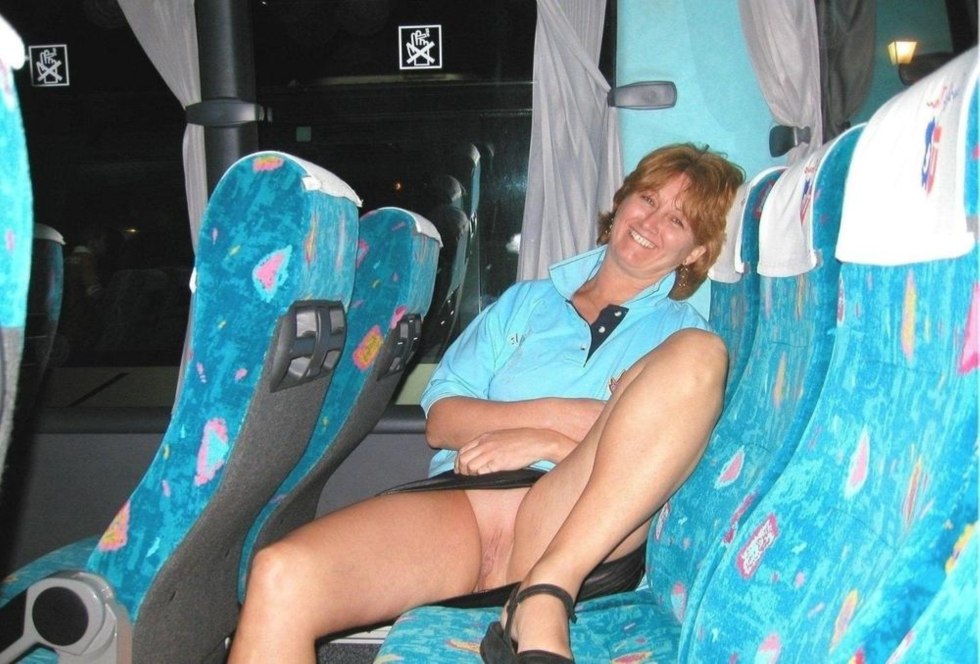 Women in transport without panties
