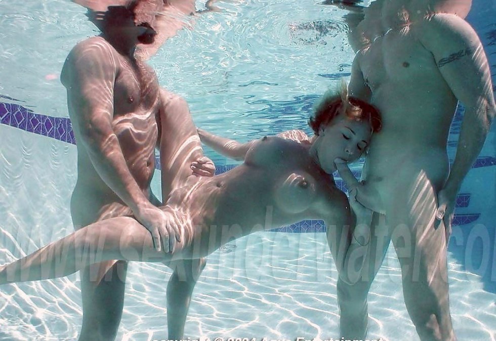 Pornography in the pool in water