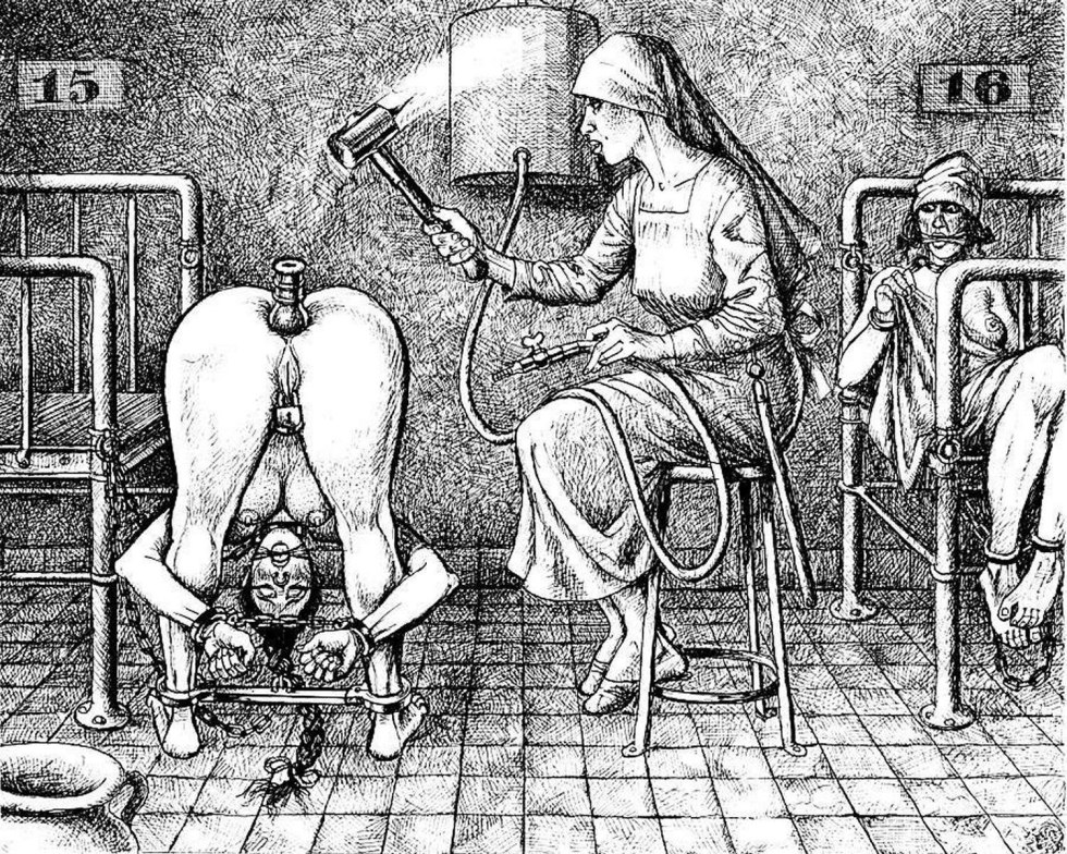BDSM anal torture of women