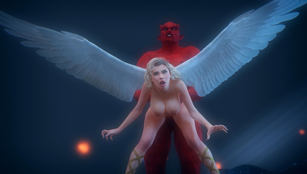 3D angel with big tits