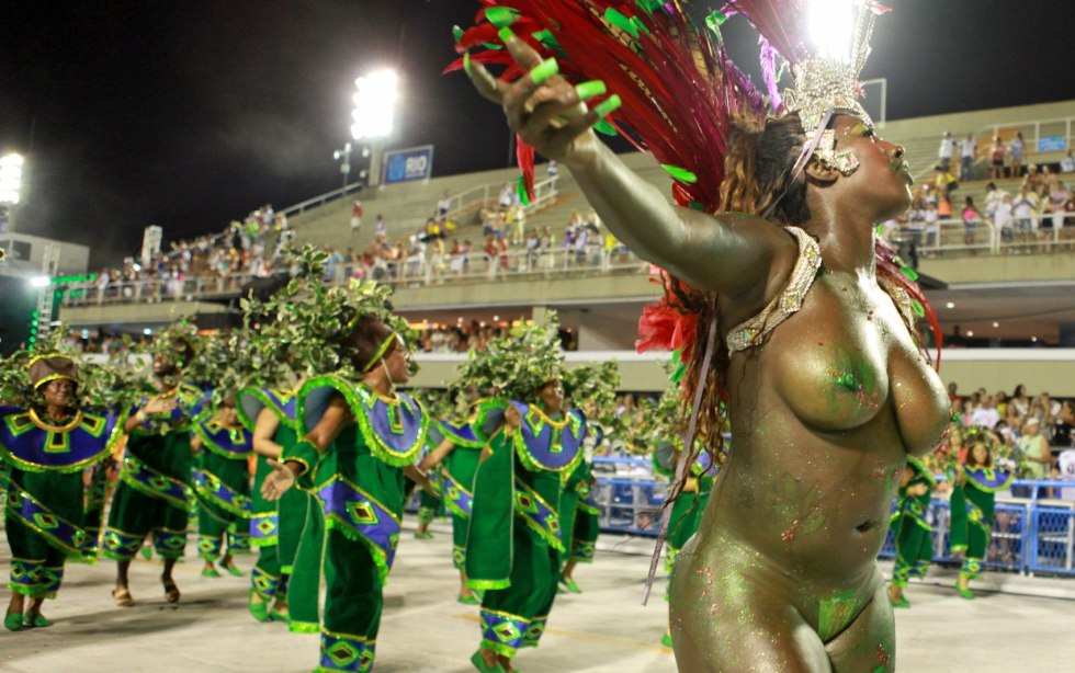 Brazilian carnival without panties