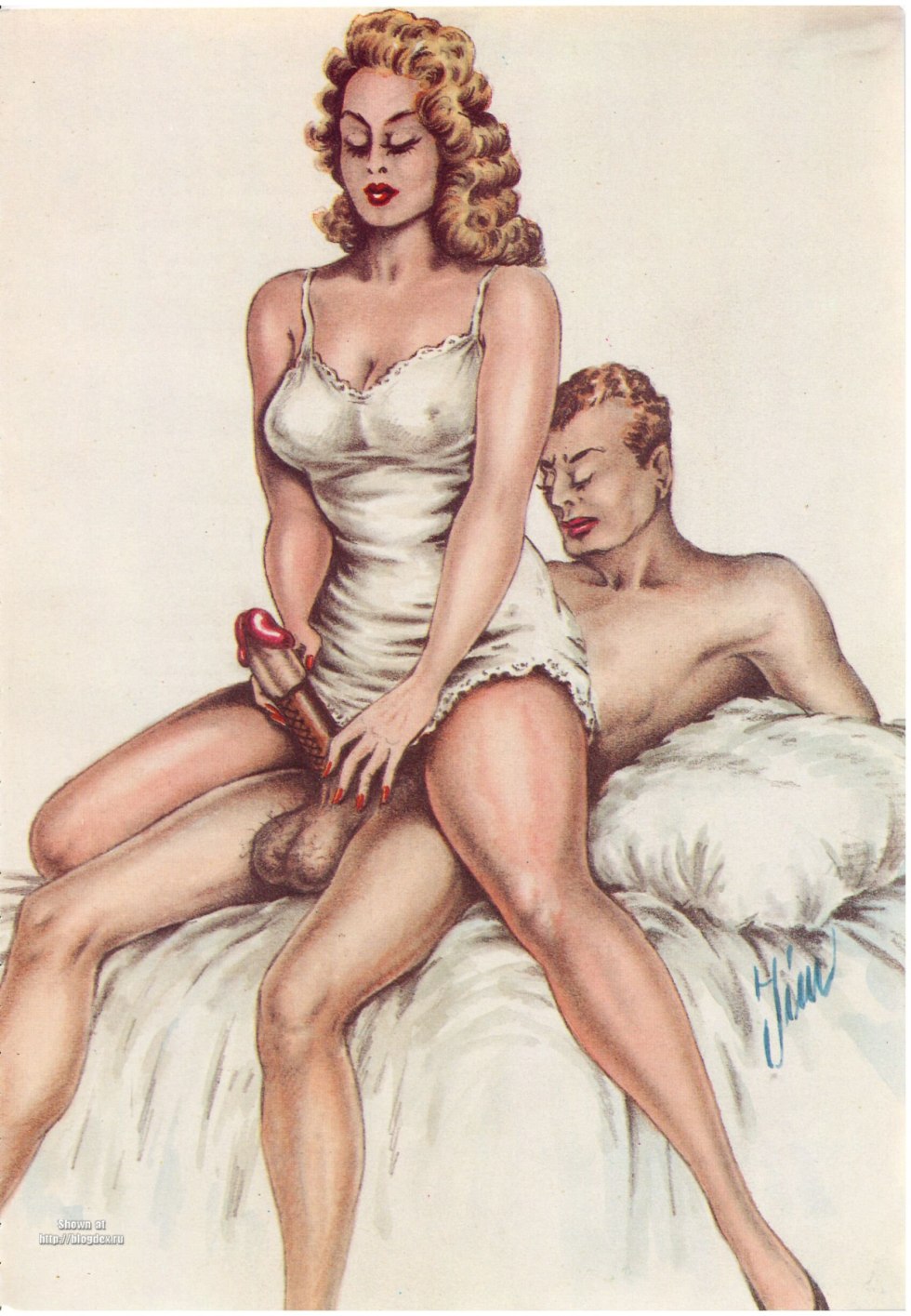 Erotic retro illustrations