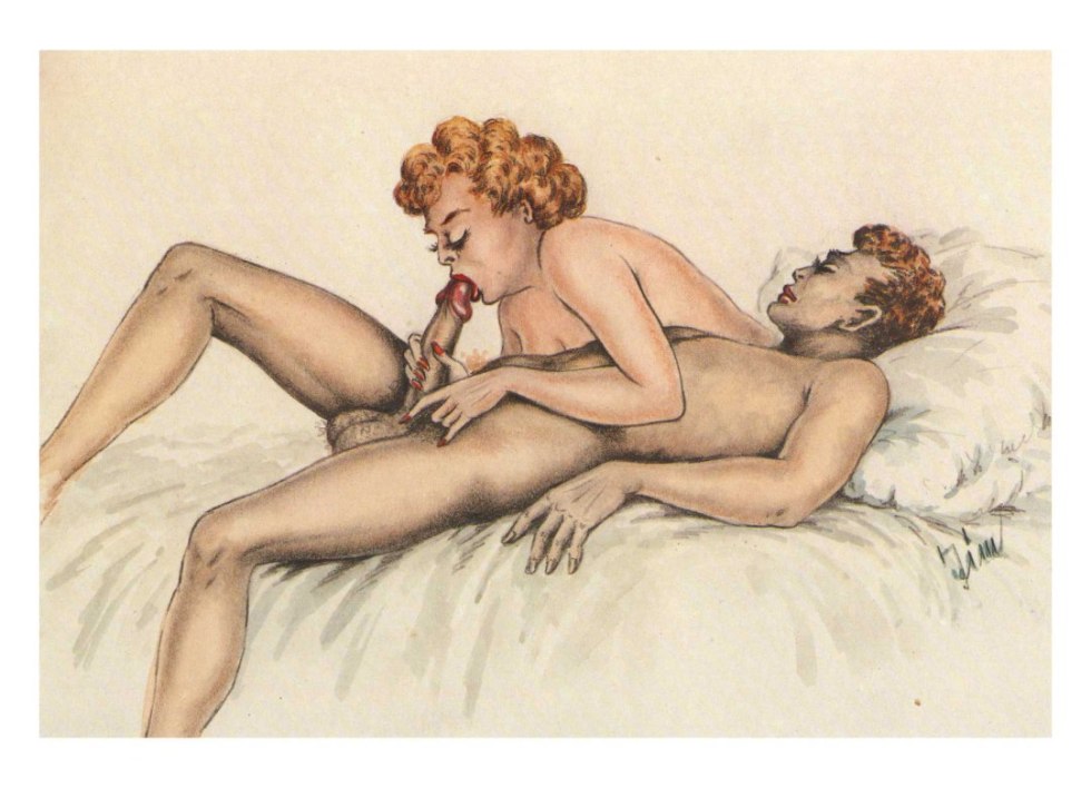 Vintage erotic drawings