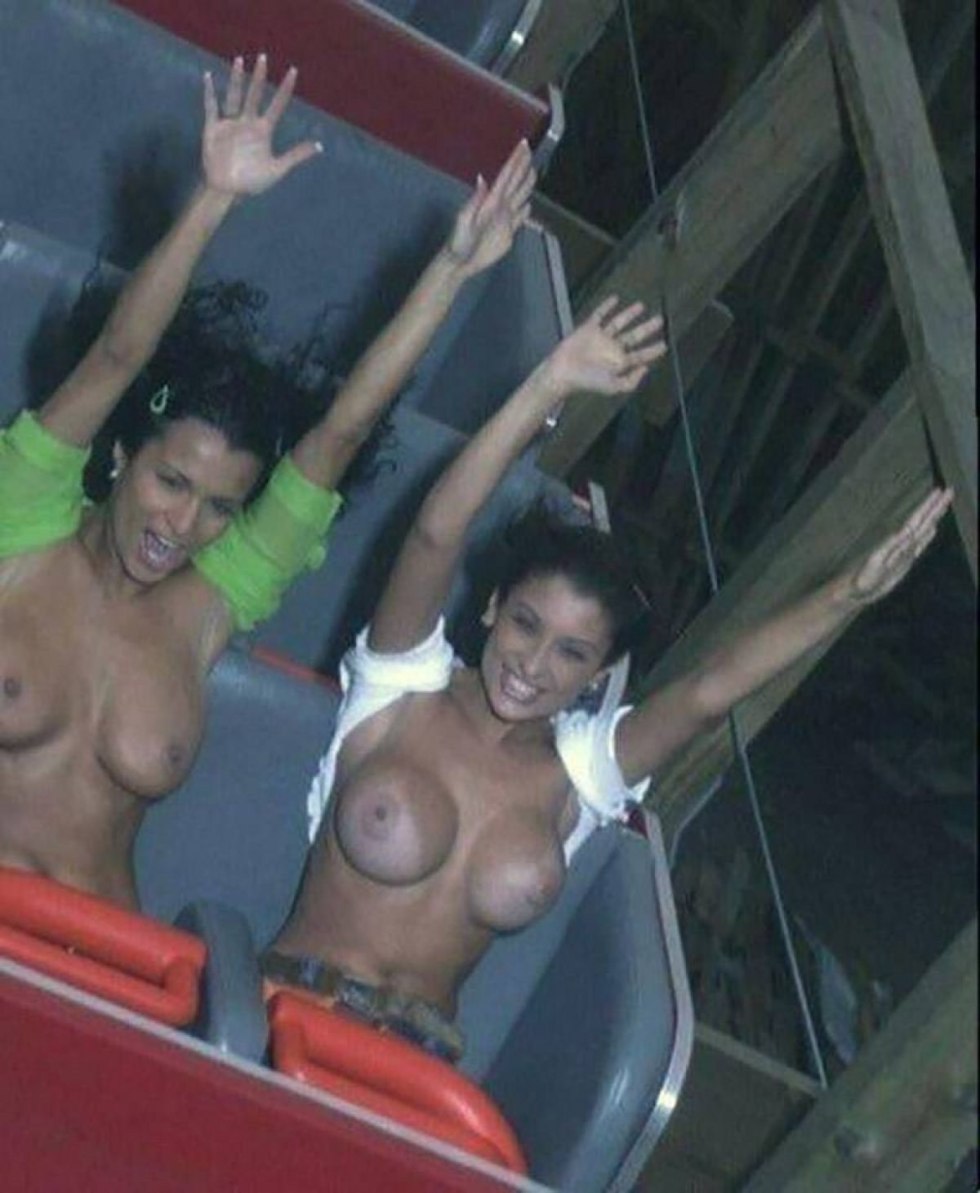 Naked women on rides