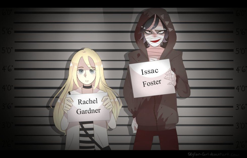 Isaac Foster with a sign