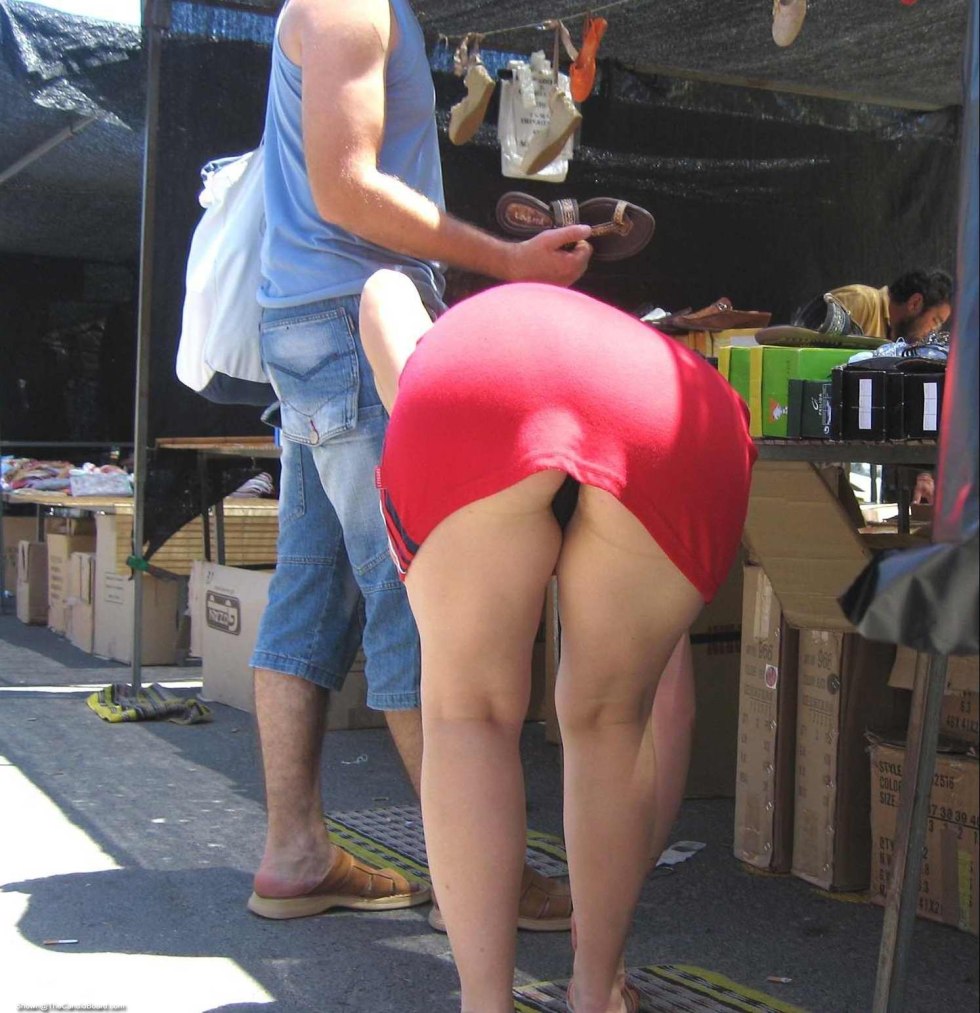 Bent down and lit up the ass