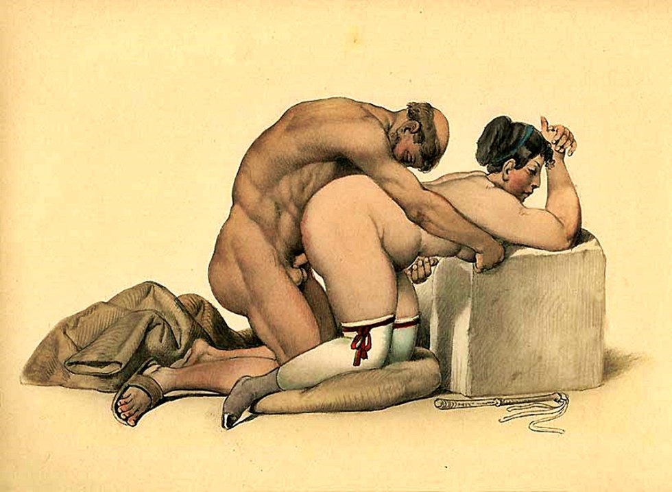 Ancient pornographic painting