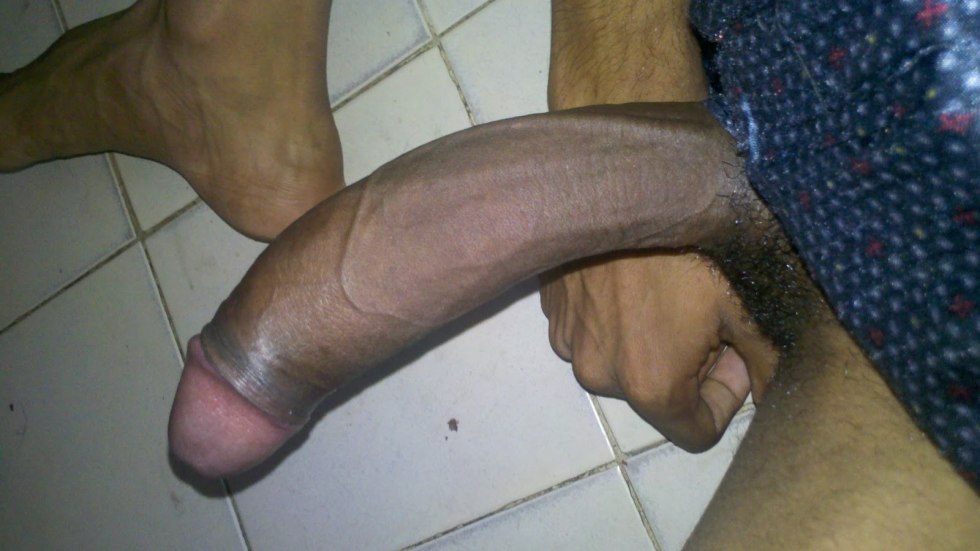 Huge black lying dick