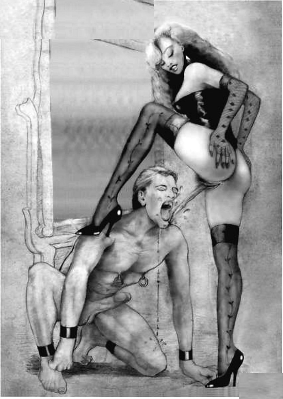 Female dominance in the drawings of xxx