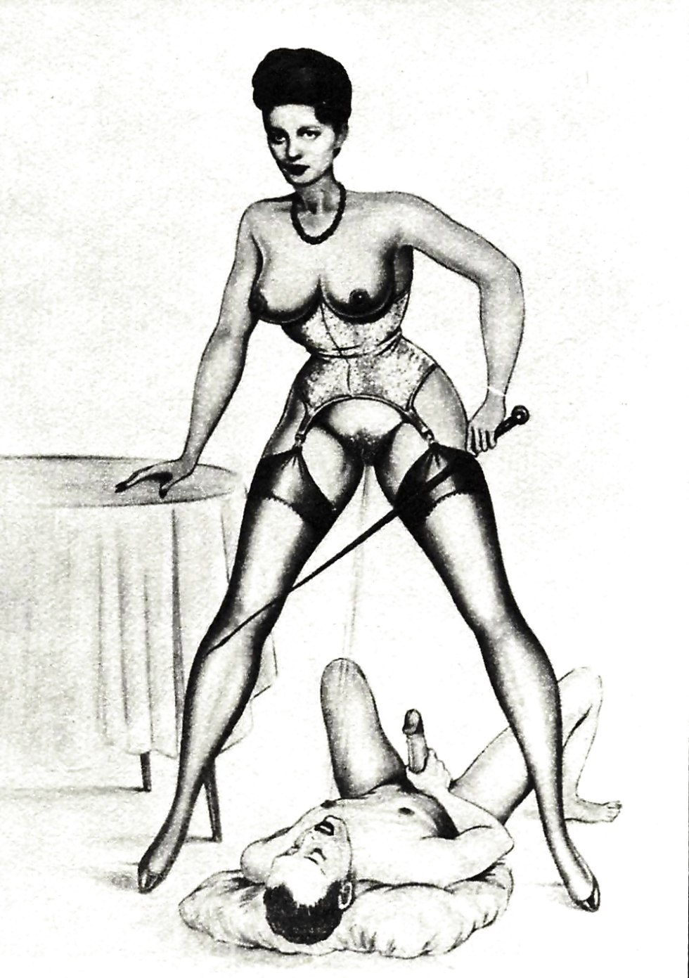 Erotic drawings Domination