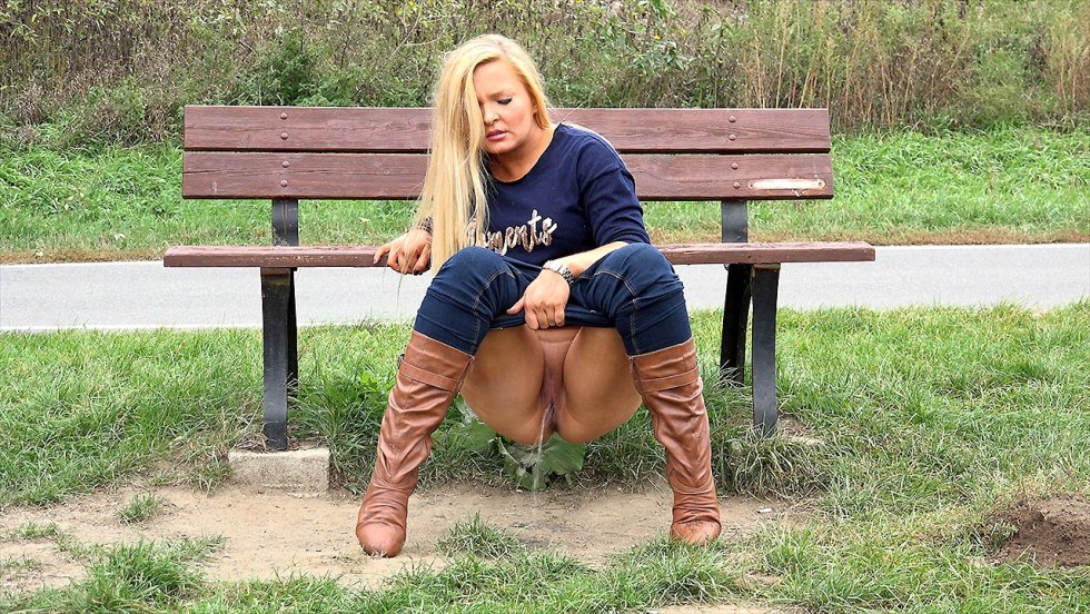 Pissing in a public place