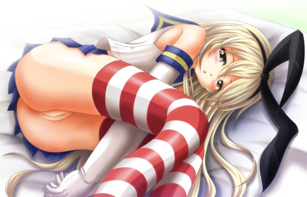 Hentai with girls in striped stockings