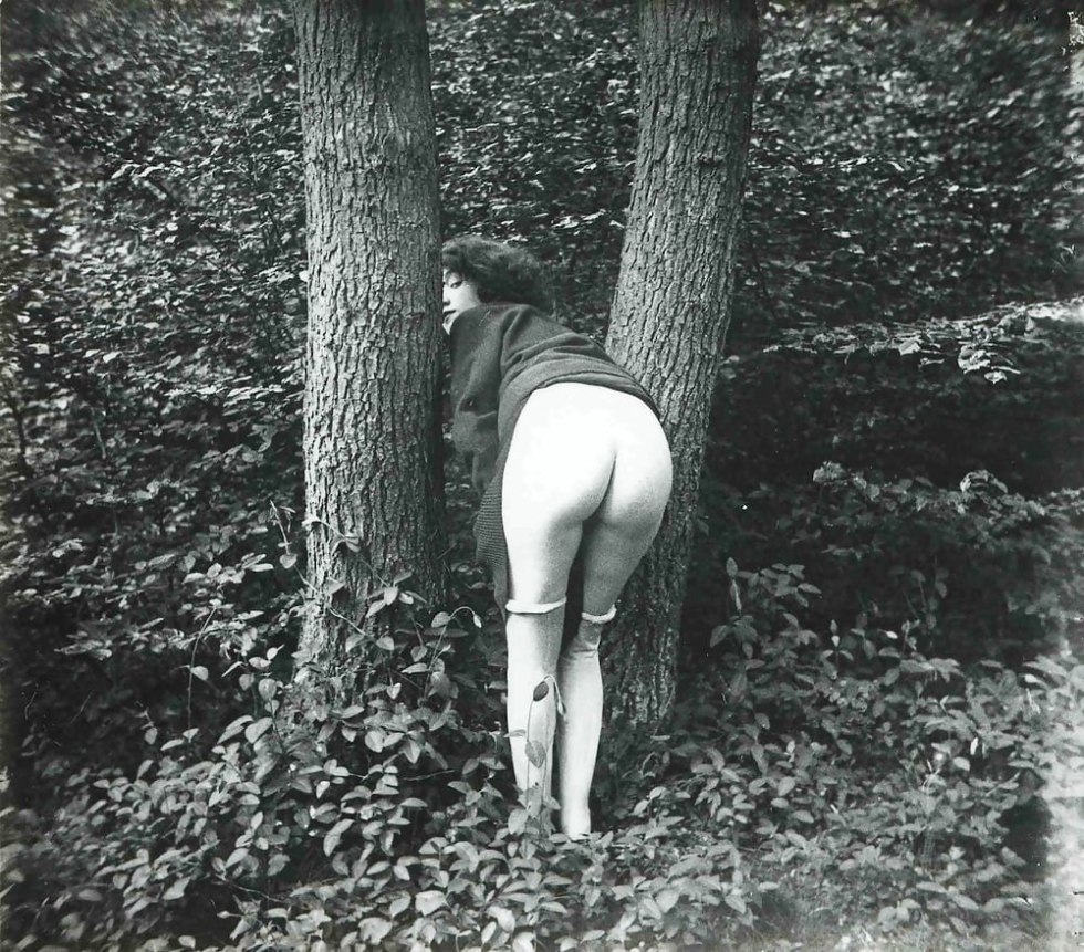 Naked women in the forest vintage