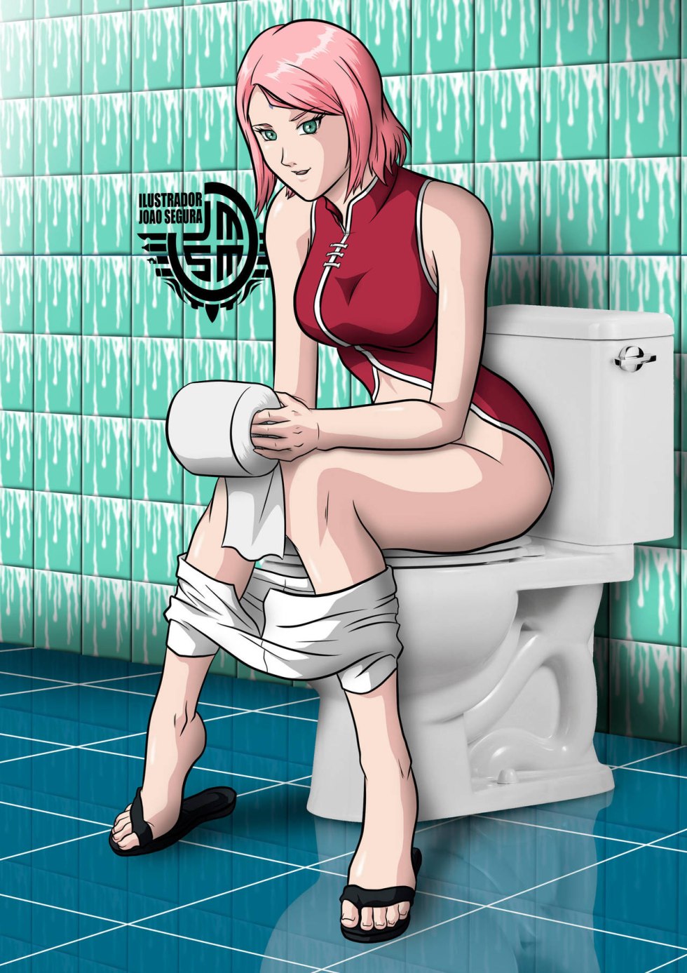Sakura Haruno Hentai toilet