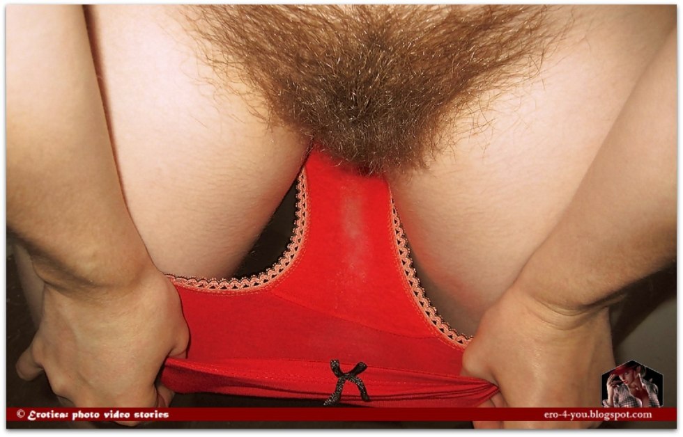 Hairy pussy in panties