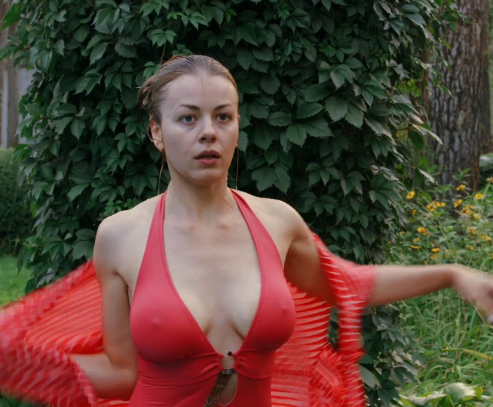 Olesya Fattakhova in a swimsuit