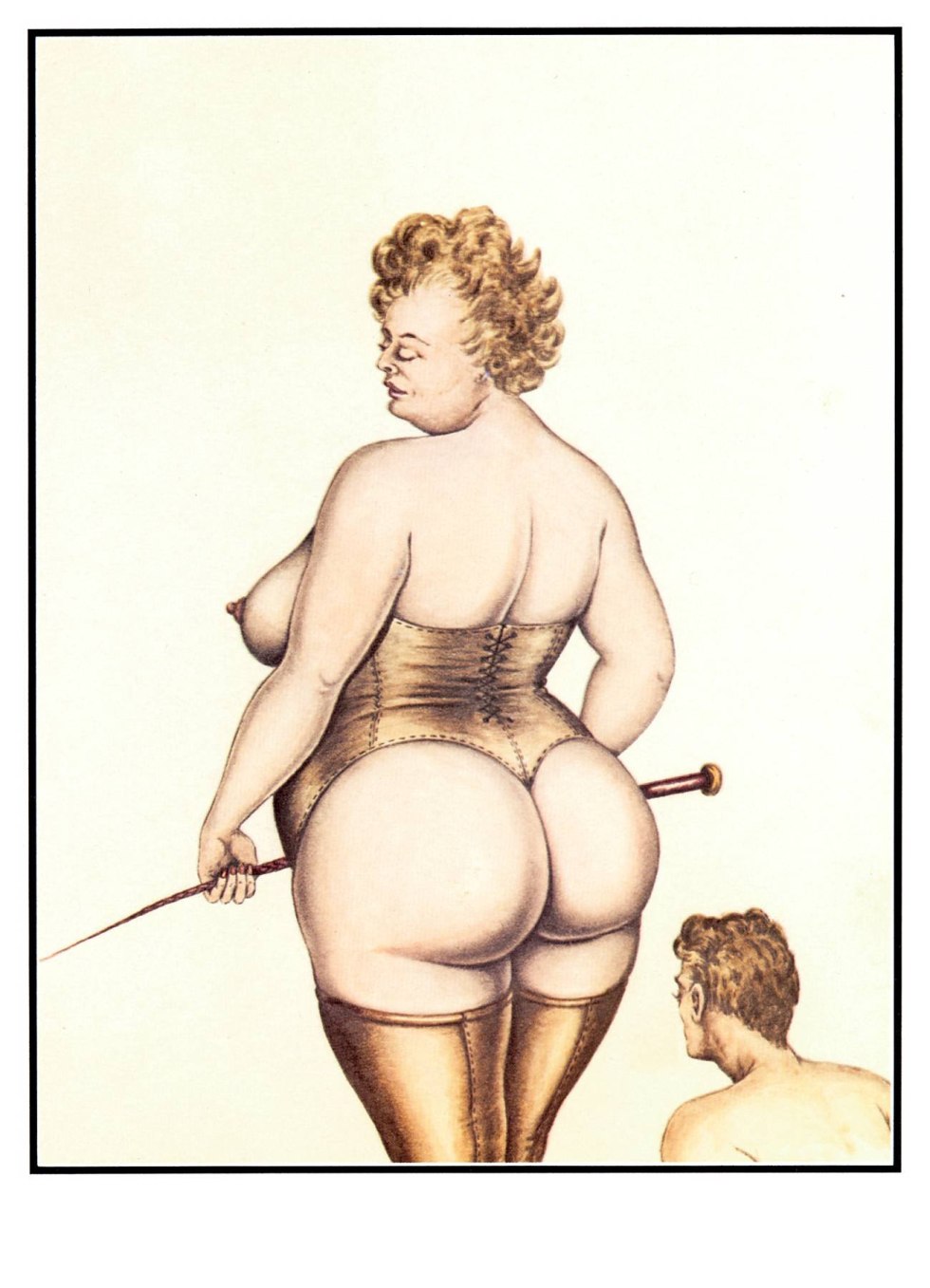 Bbw retro femdom drawings