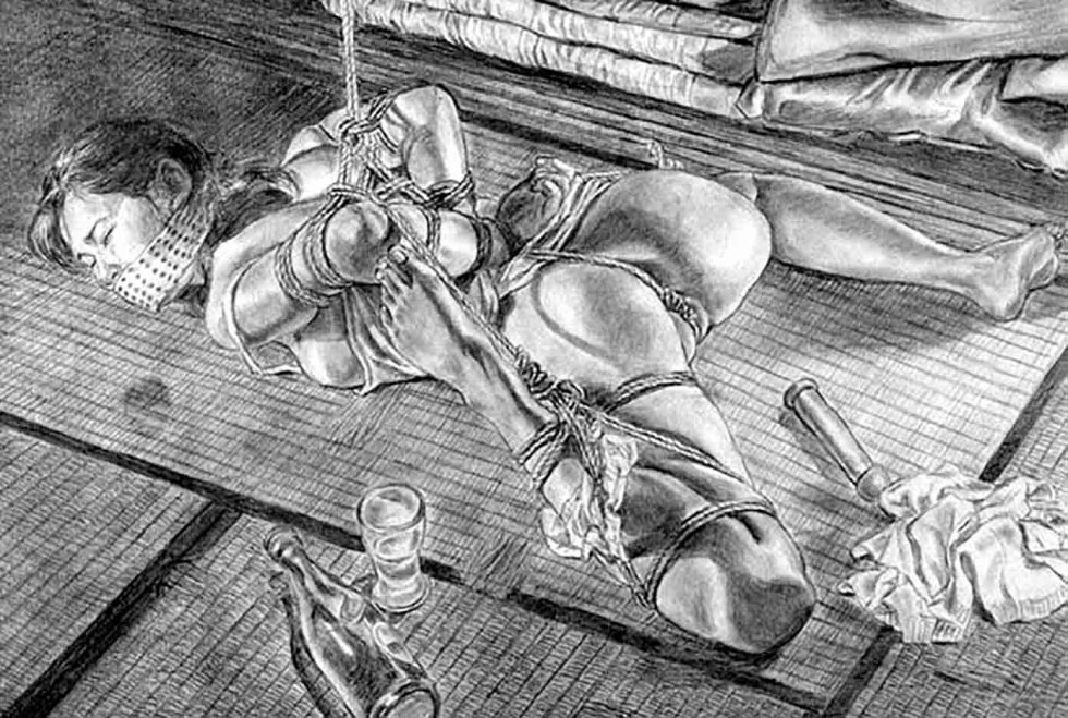 Erotic bondage drawings
