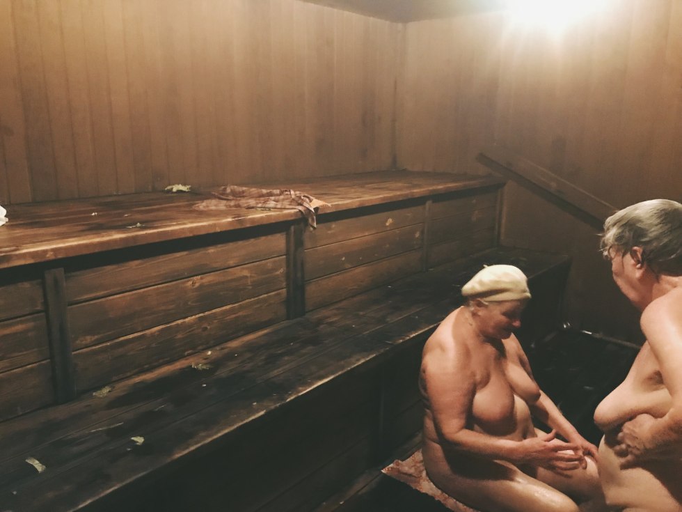 Women in a public bathhouse