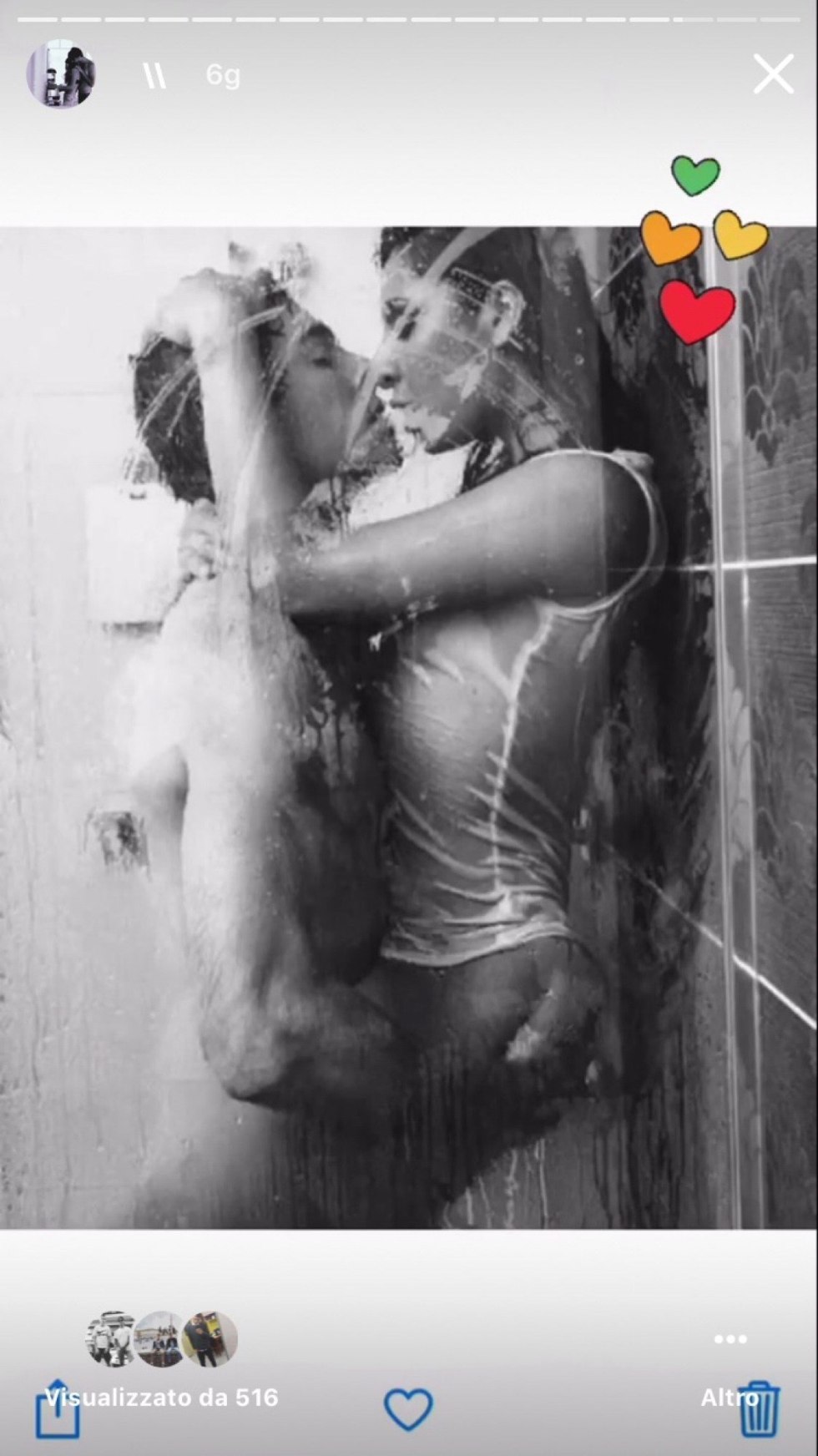 Passion in the shower