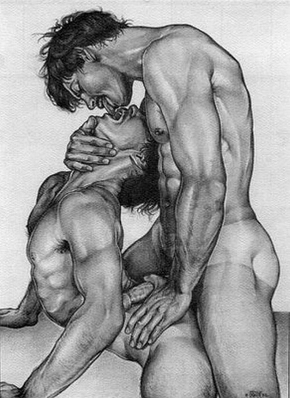Erotic drawings are homo