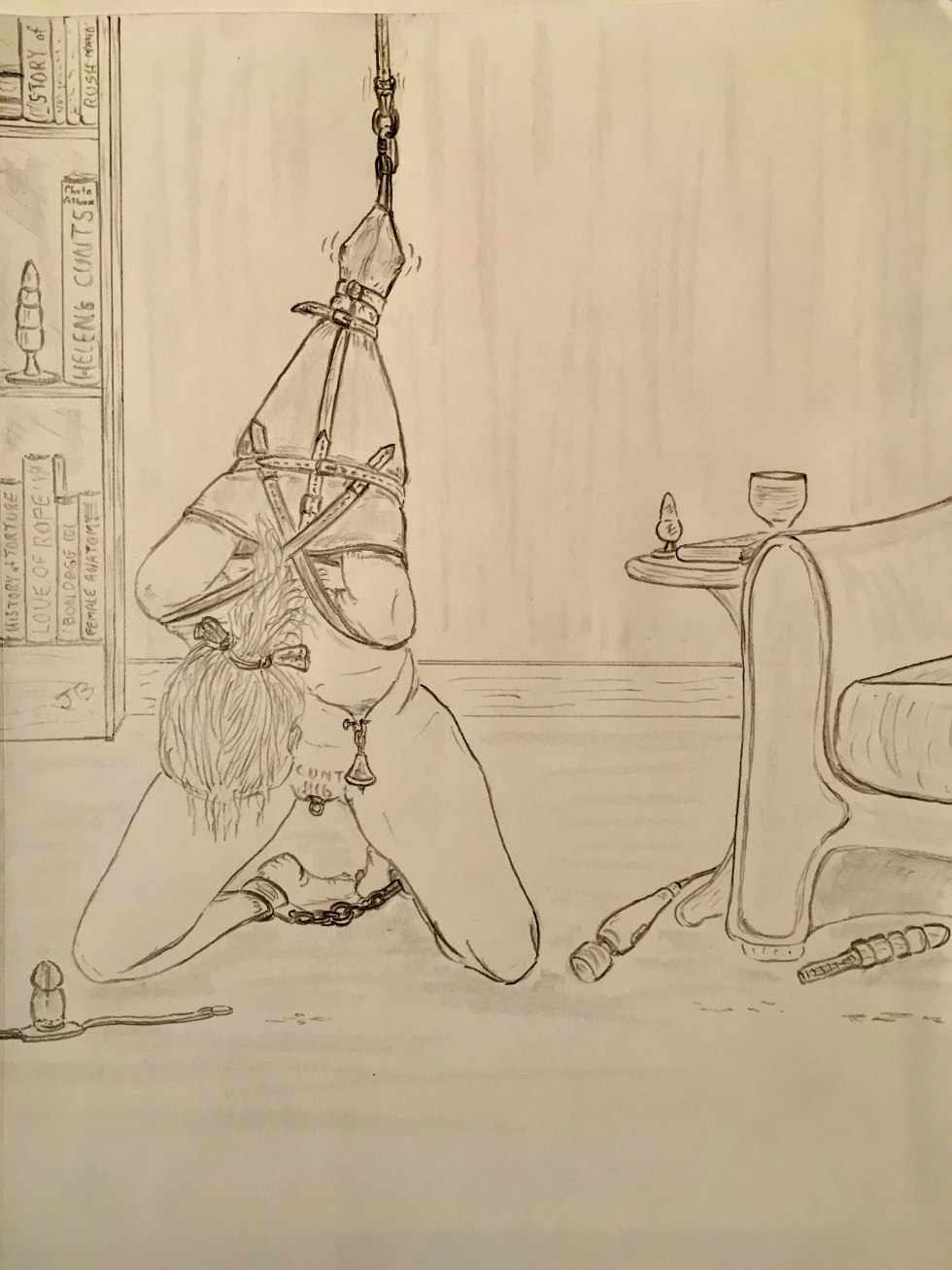BDSM art drawing