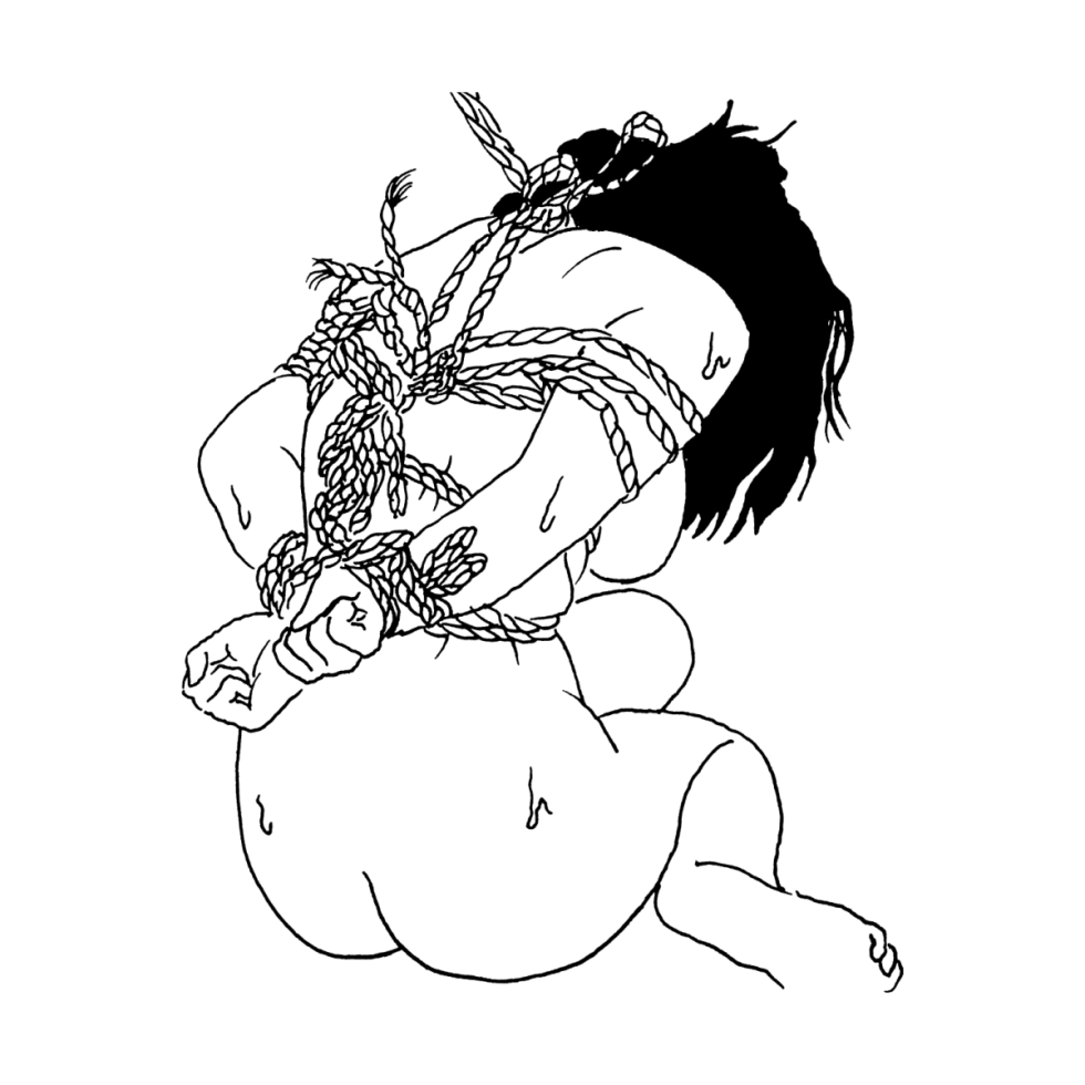 Shibari drawing with pencil xxx