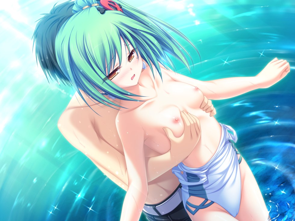 Hentai Small breasts in the pool